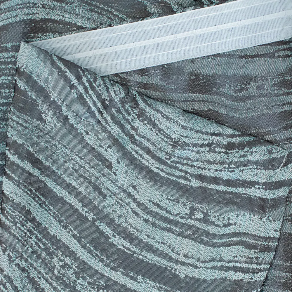 Штора на ленте Волны 28986 160x260 см цвет бирюзовый AMORE MIO STLM-2026792 - Вид №2