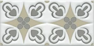 Клемансо орнамент дек. стена 7,4х15 кор (40 шт)