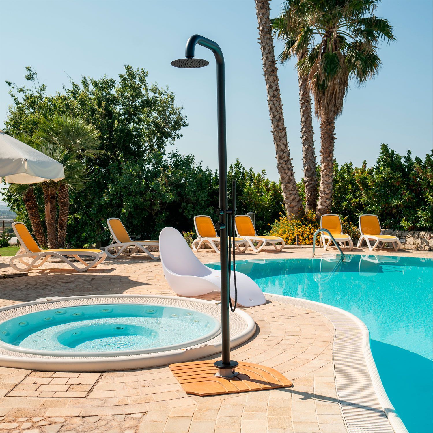 Открытый душ из нержавеющей стали с ручным душем SINED PULA ARCH-00135936 - Вид №7