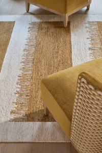 Ковер ручной работы из мешковины