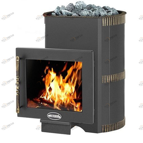 Дровяная печь для бани Везувий Лава 22 Панорама 2016 134