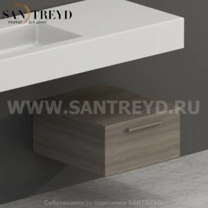 S04524CF Тумба с 1 ящиком 45 см цвет Дуб кофейный ARREDO WOOD Италия