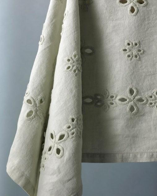 Society Limonta Вышитая льняная скатерть Bijou sun-id-1483095 - Вид №1