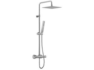 Термостатическая настенная душевая колонна с ручным душем