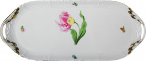 71910 Herend Блюдо для бутербродов прямоугольное 23,5см "Китти" Фарфор