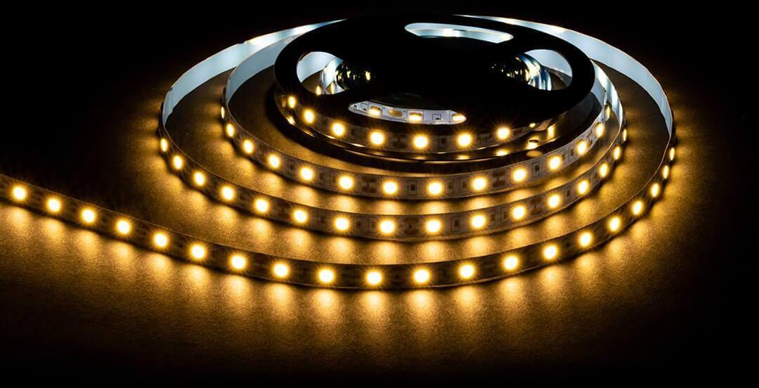 LSE-268 Светодиодная лента 14,4W/m 60LED/m 5050SMD теплый белый 5M OGM