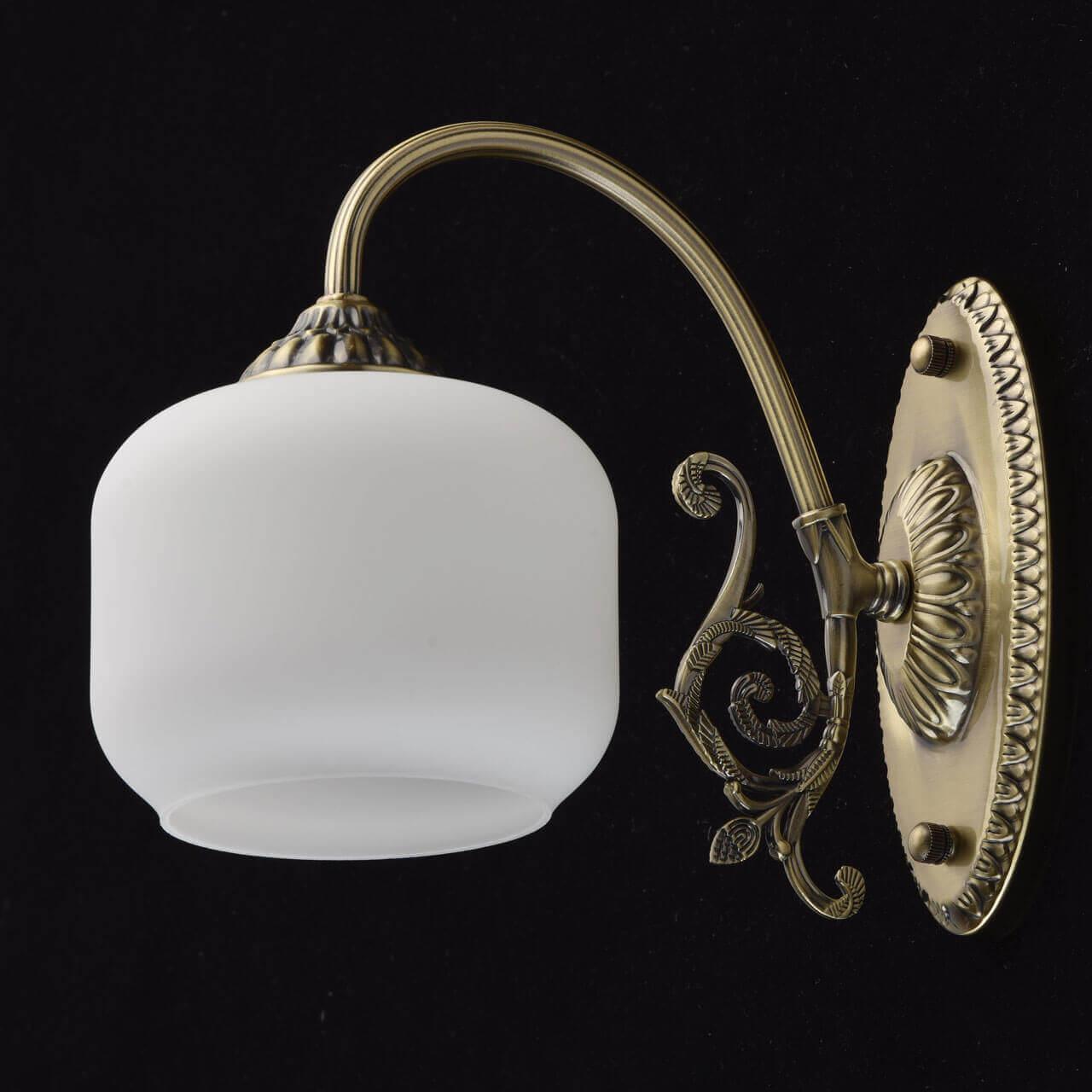 Бра со стеклянным плафоном бронзовое "Моника" 372022901 MW-LIGHT МОНИКА 00-3928101 Белый;бронза - Вид №2