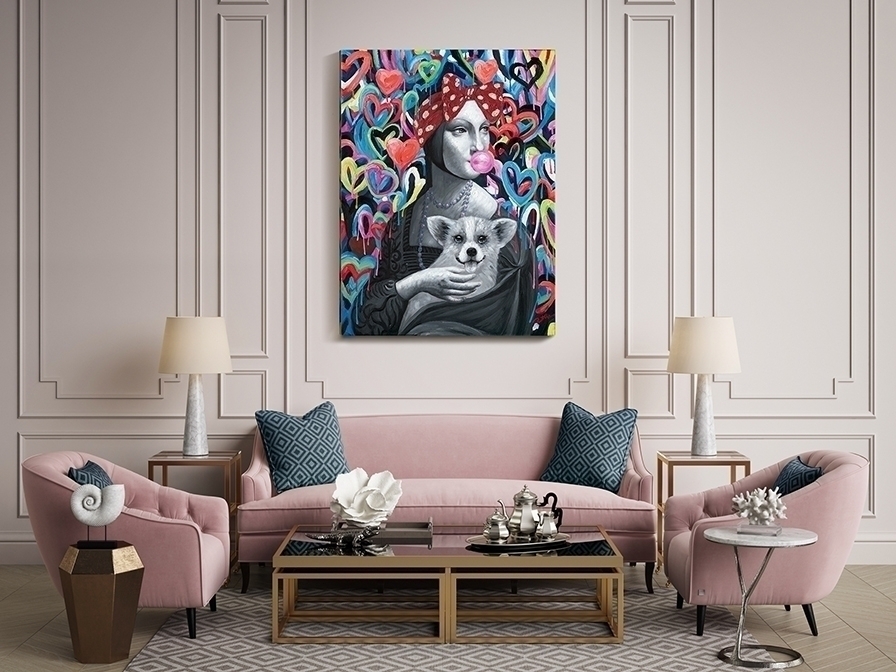 091310 Картина 90x120 Schuller Dama Armiño Pop  - Вид №2