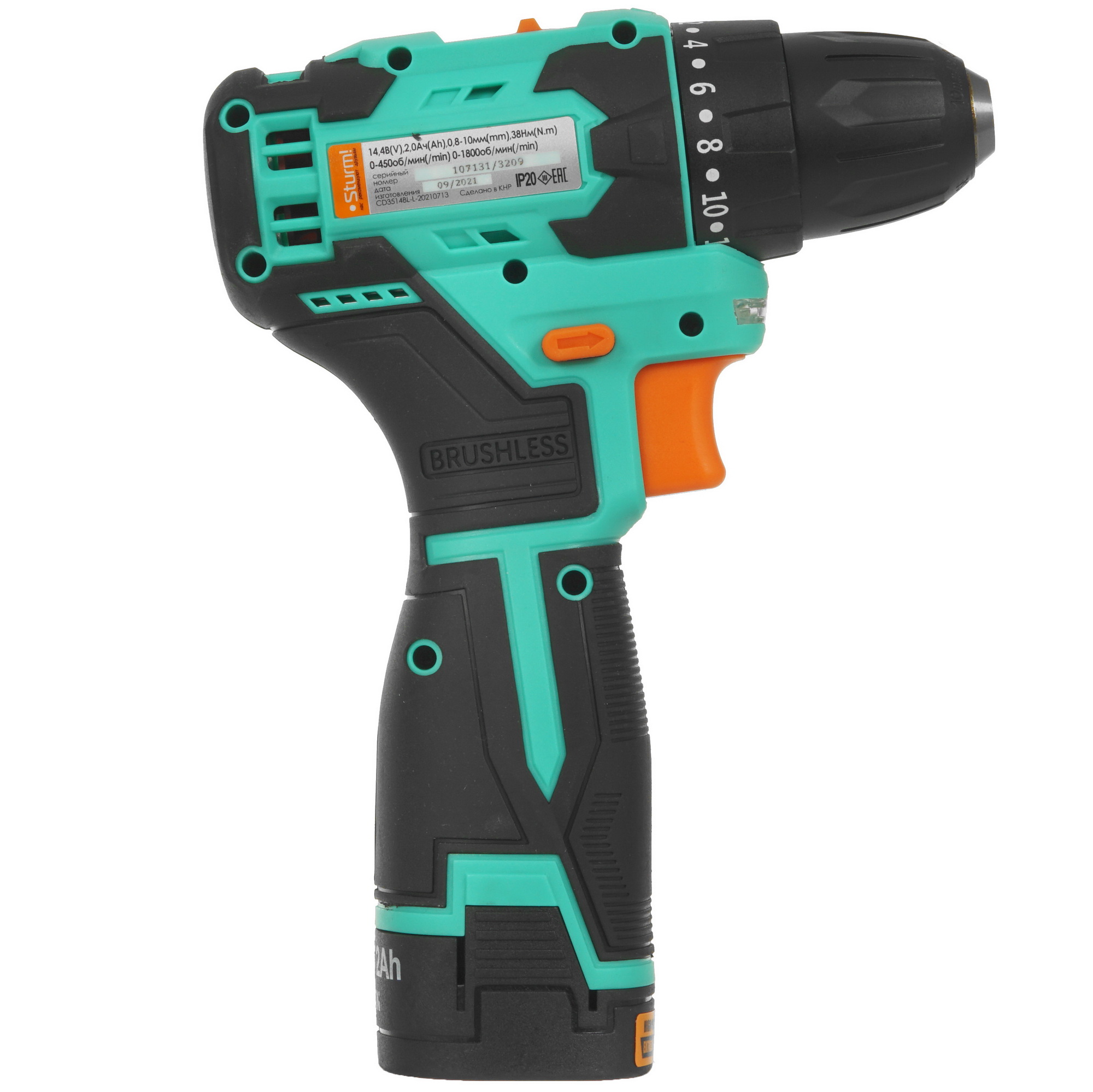Дрель-шуруповерт Sturm! CD3514BL 5370920 STDN-0080028 - Вид №1