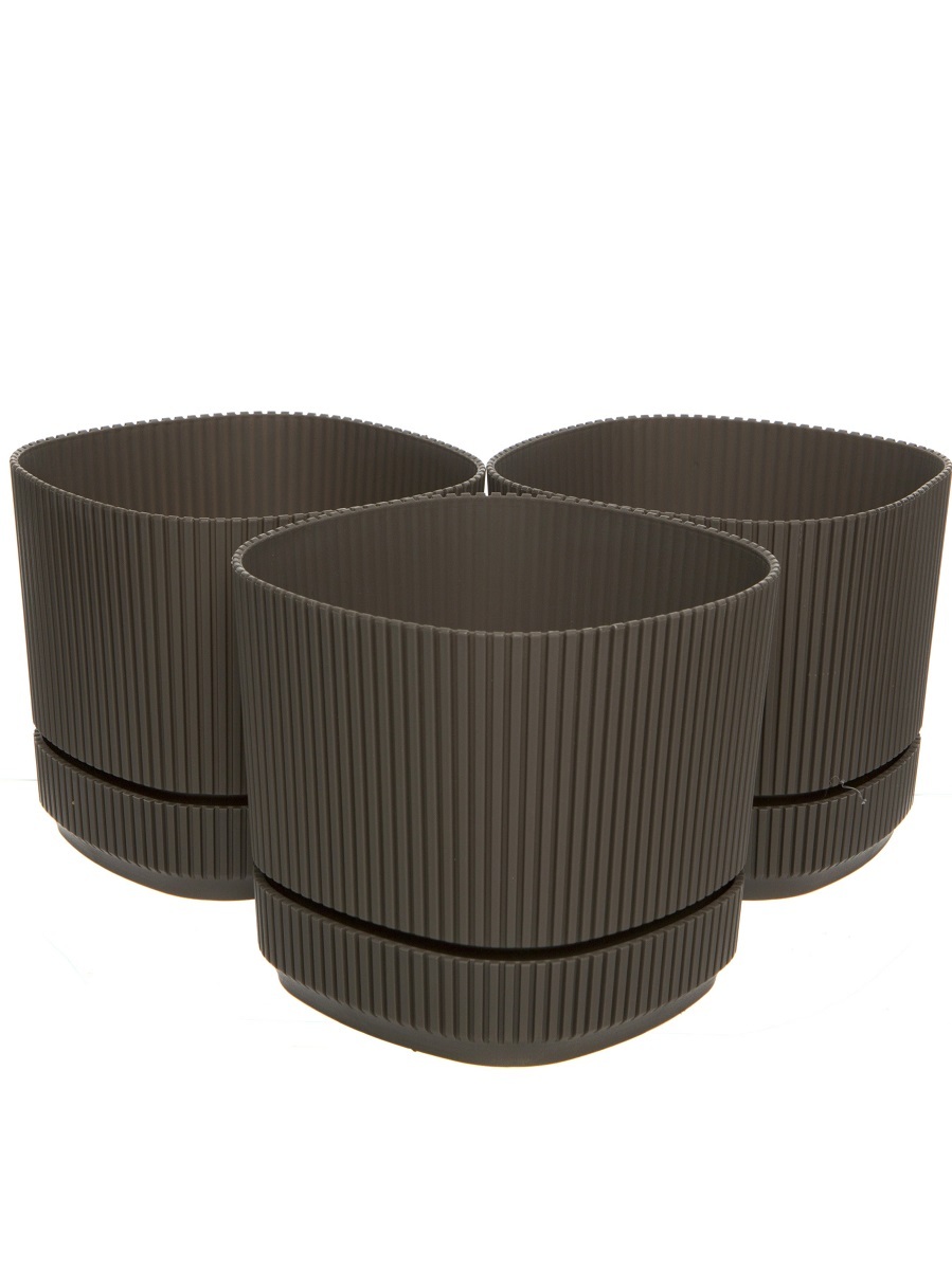 Горшок для цветов Milo 2.3L Brown NAVAKO 16136 - Вид №3