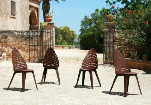 Стальной садовый стул Corten™