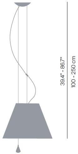 LUCEPLAN Регулируемый светодиодный подвесной светильник из поликарбоната Costanza sun-id-1472083 - Вид №2