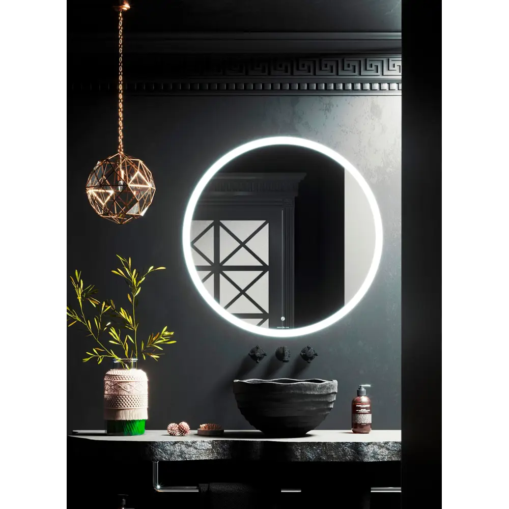 Зеркало для ванной Omega Glass Тип 4 SD984 с подсветкой 110 см круглое STLM-2162753