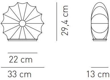 AXOLIGHT Настольная лампа из ткани с диммером Muse sun-id-1405653 - Вид №5