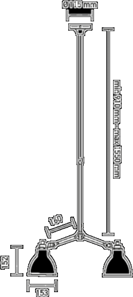 DCW éditions Регулируемый подвесной светильник из стали Les verticales de gras sun-id-1398809 - Вид №2