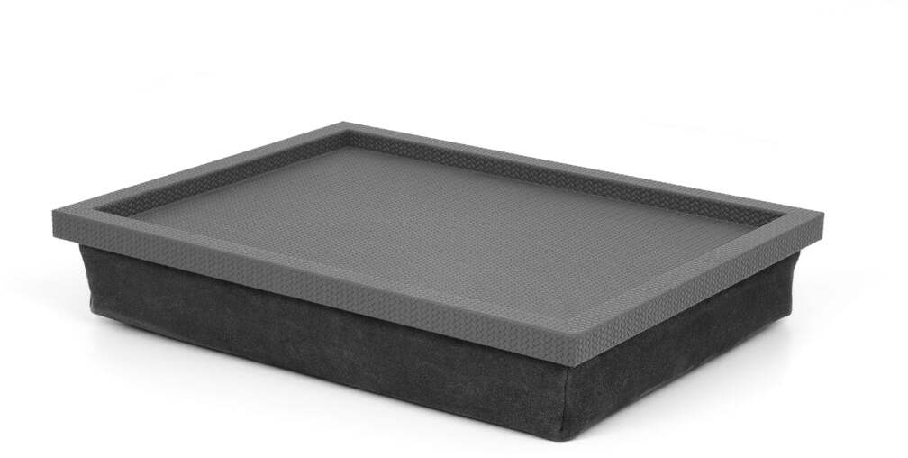 Поднос для кровати Teseo - 40x58 см/тканая кожа_темно-серый