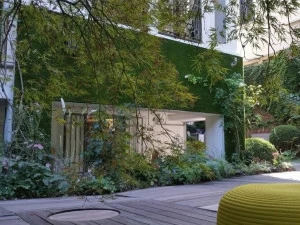 Roofingreen Вентилируемый фасад с внешней отделкой синтетической травой