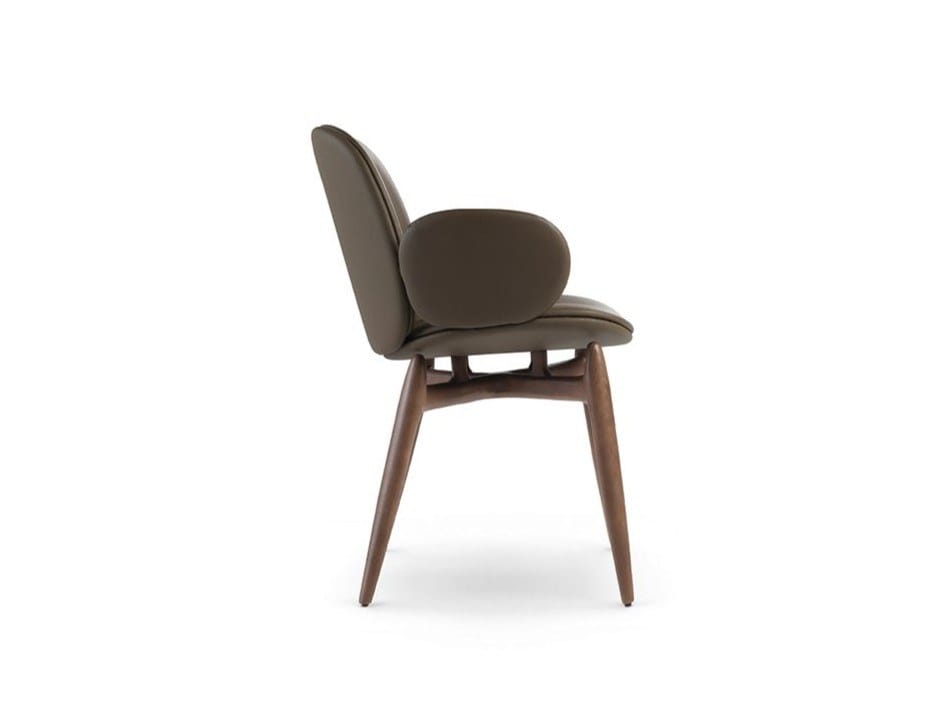 Кожаный мягкий стул с подлокотниками ROCHE BOBOIS Pulp ARCH-00072906 - Вид №2