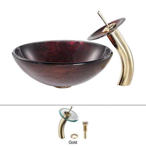 C-GV682-12mm-KGW1700 Накладная раковина на столешницу  прямоугольная Krausru  - Вид №4