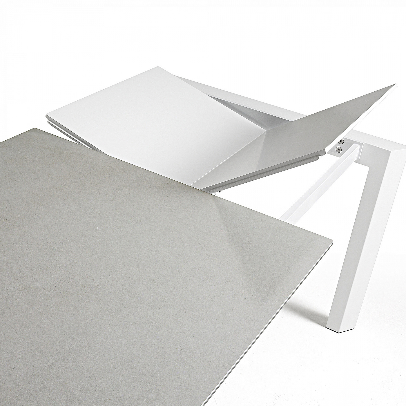 053498 Стол Atta 160 (220) x90 белый керамика La Forma Axis - Вид №5