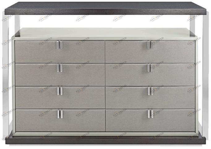 FRATO Лакированный комод из нержавеющей стали и дерева Lexton Ffu060006abh 