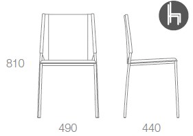 Albaplus Штабелируемое кресло в джинсах Wear sun-id-1459486 - Вид №4