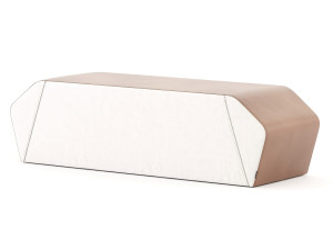 Прямоугольный бархатный пуф