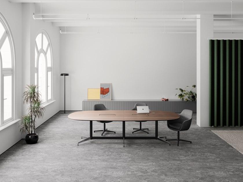 Herman Miller Овальный стол для совещаний с системой управления кабелями Civic sun-id-1361179 - Вид №6