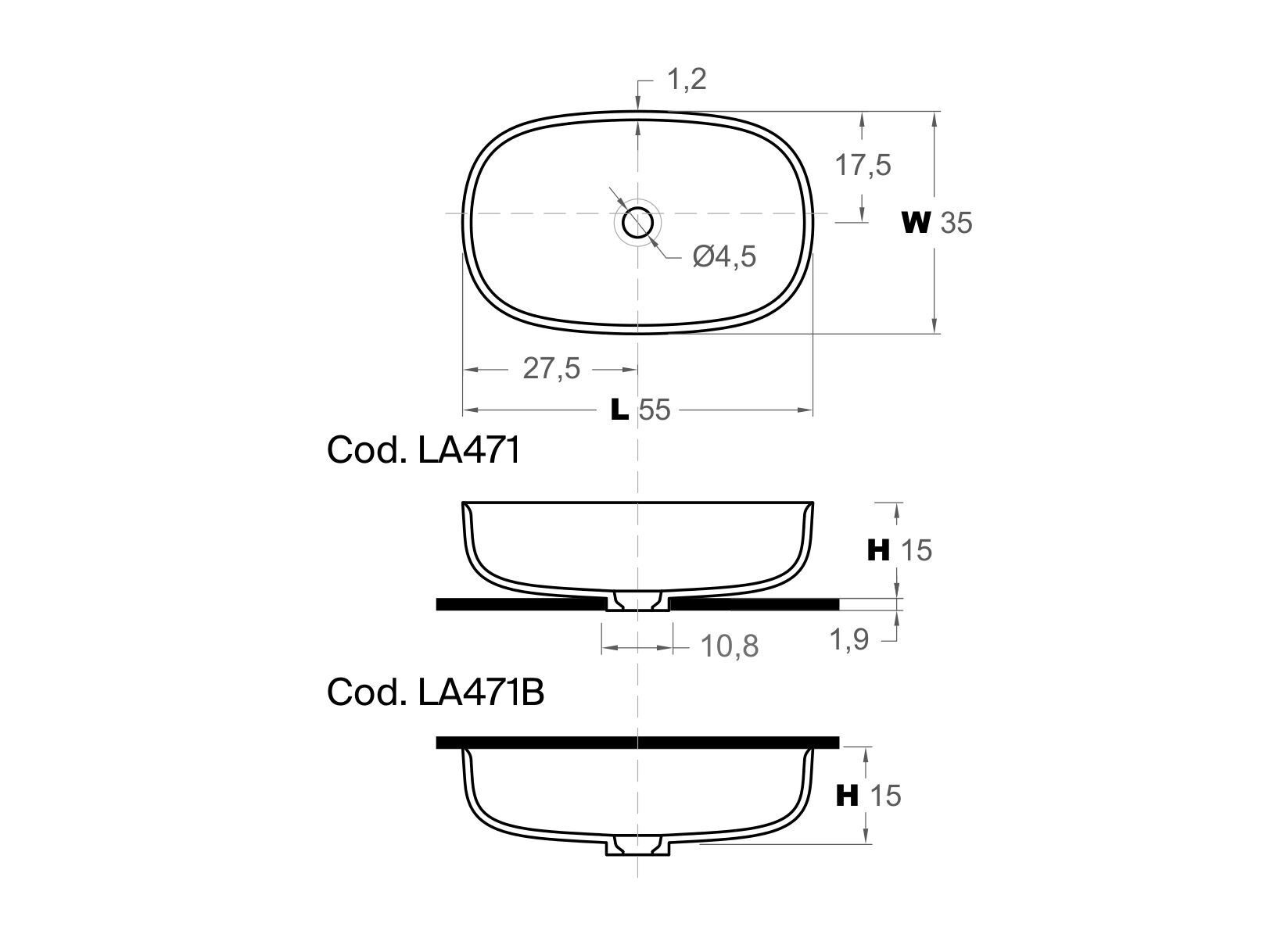 Овальная столешница из Corian® Inbani OVALO ARCH-00041784 - Вид №5