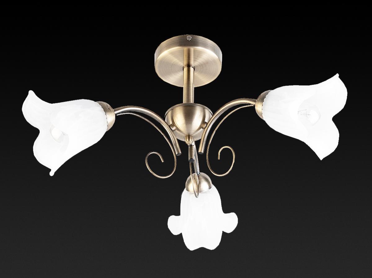 Потолочная люстра Toplight Magdalene TL3490X-03AB TOPLIGHT MAGDALENE BRONZE 187901 Белый  - Вид №1