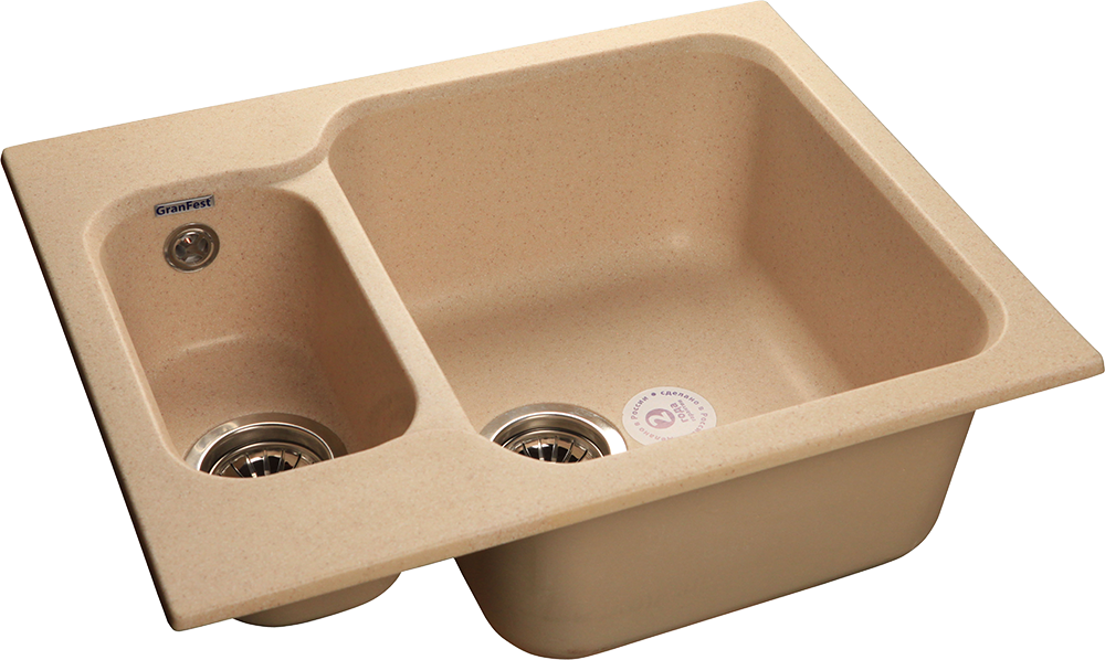 Кухонная мойка Искусственный камень STANDART S304 GranFest S-615K-S304