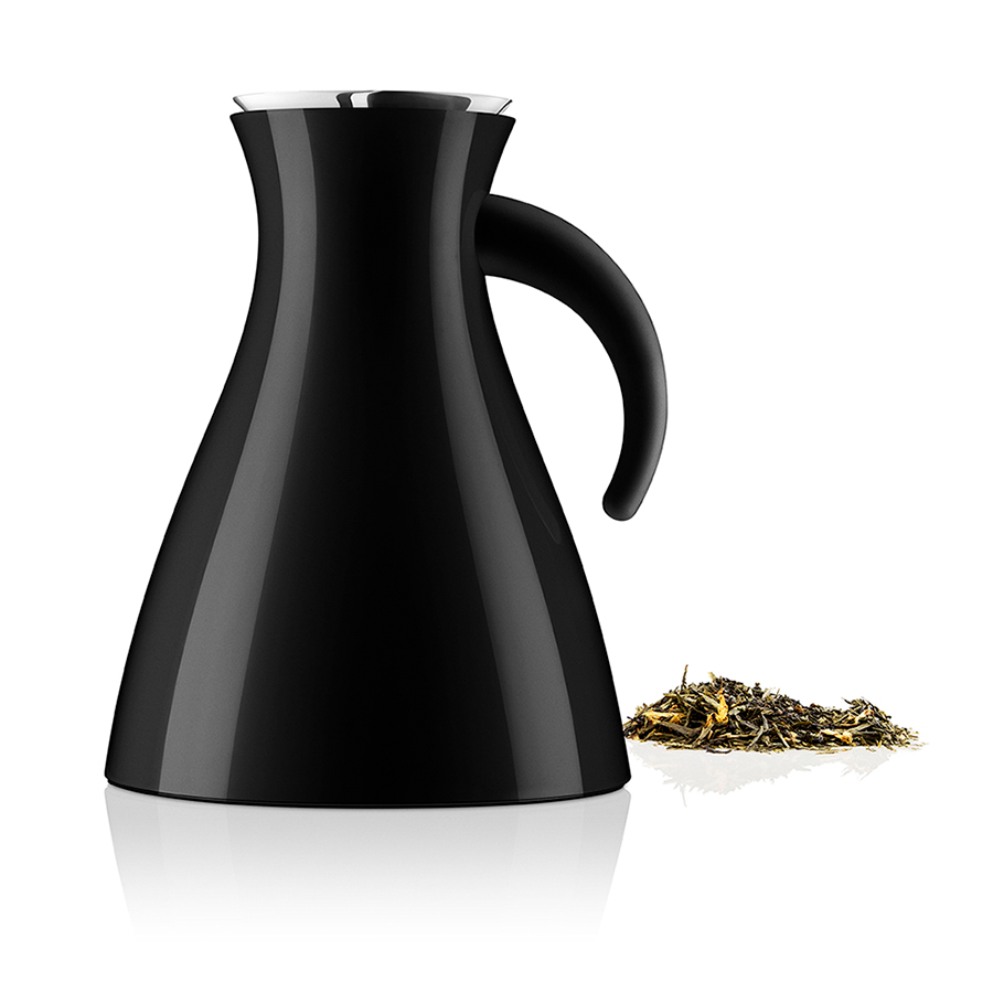 502941 Термокувшин vacuum 1 л низкий черный Eva Solo 