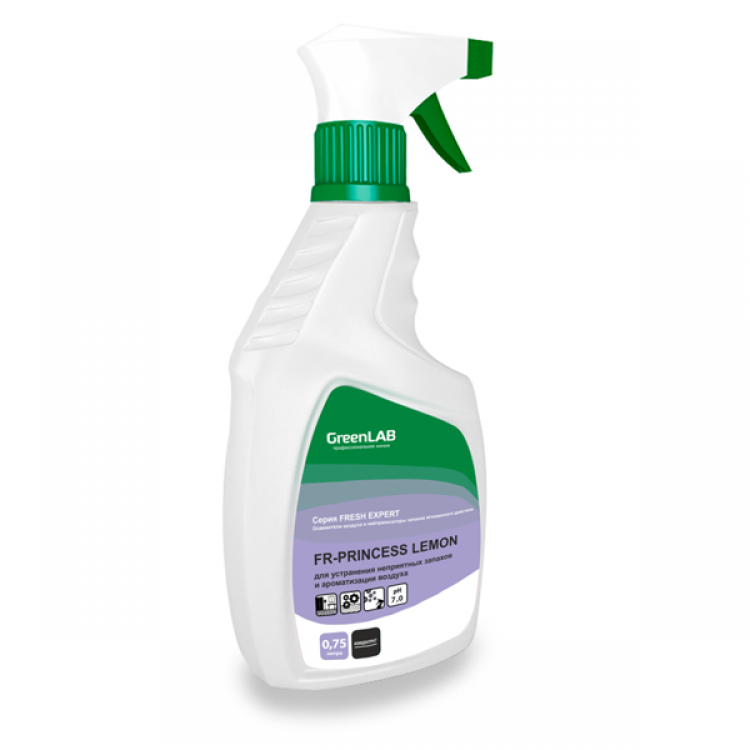 FR-264/05 GreenLAB FR - PRINCESS LEMON, 0.75 л. для устранения неприятных запахов и ароматизации воздуха 
