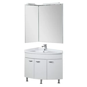 Комплект мебели Aquanet Корнер 89 L белый (закрытый)