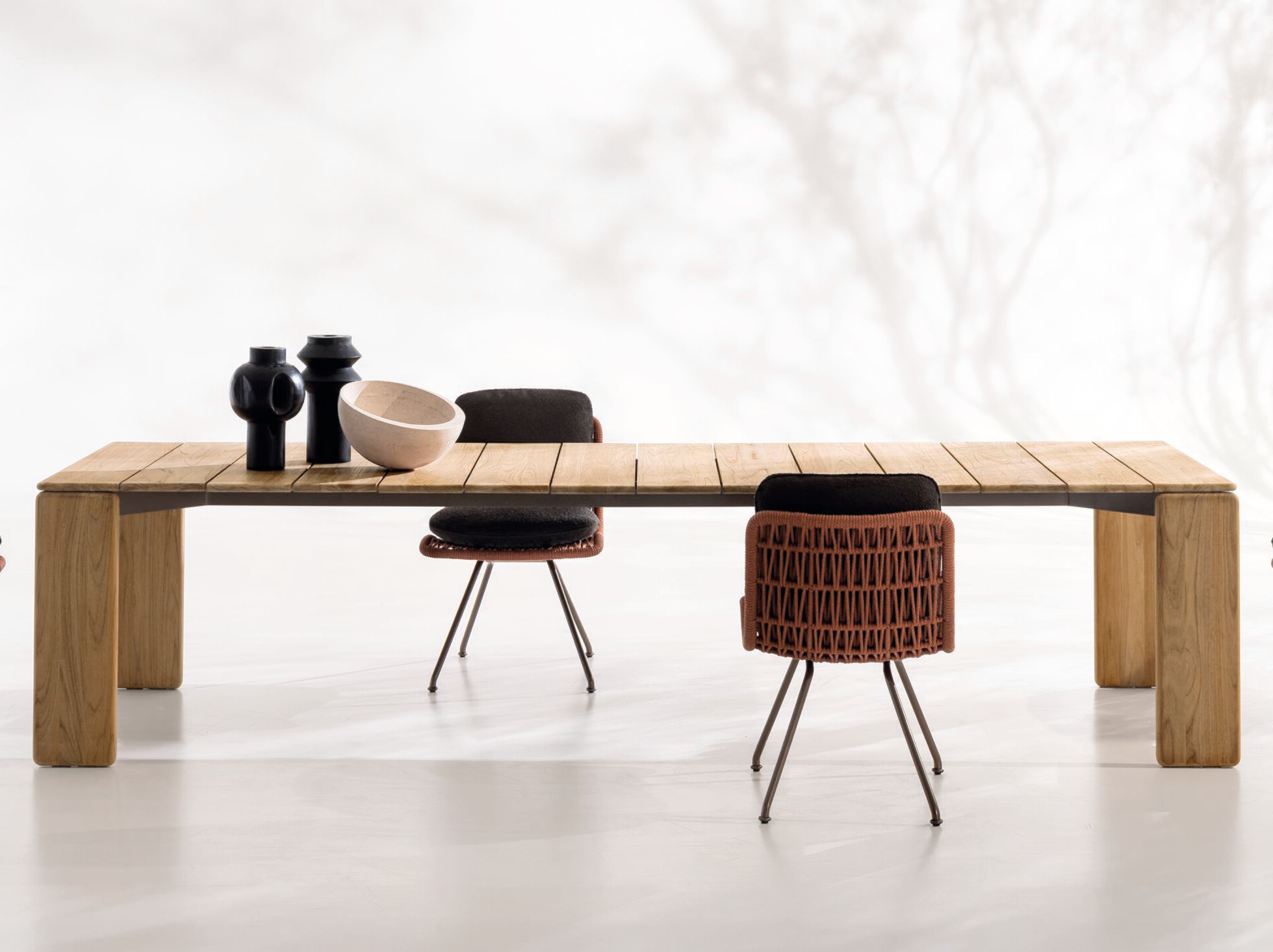 Прямоугольный стол из тикового дерева Minotti DRAKE DINING OUTDOOR ARCH-00126054 - Вид №1