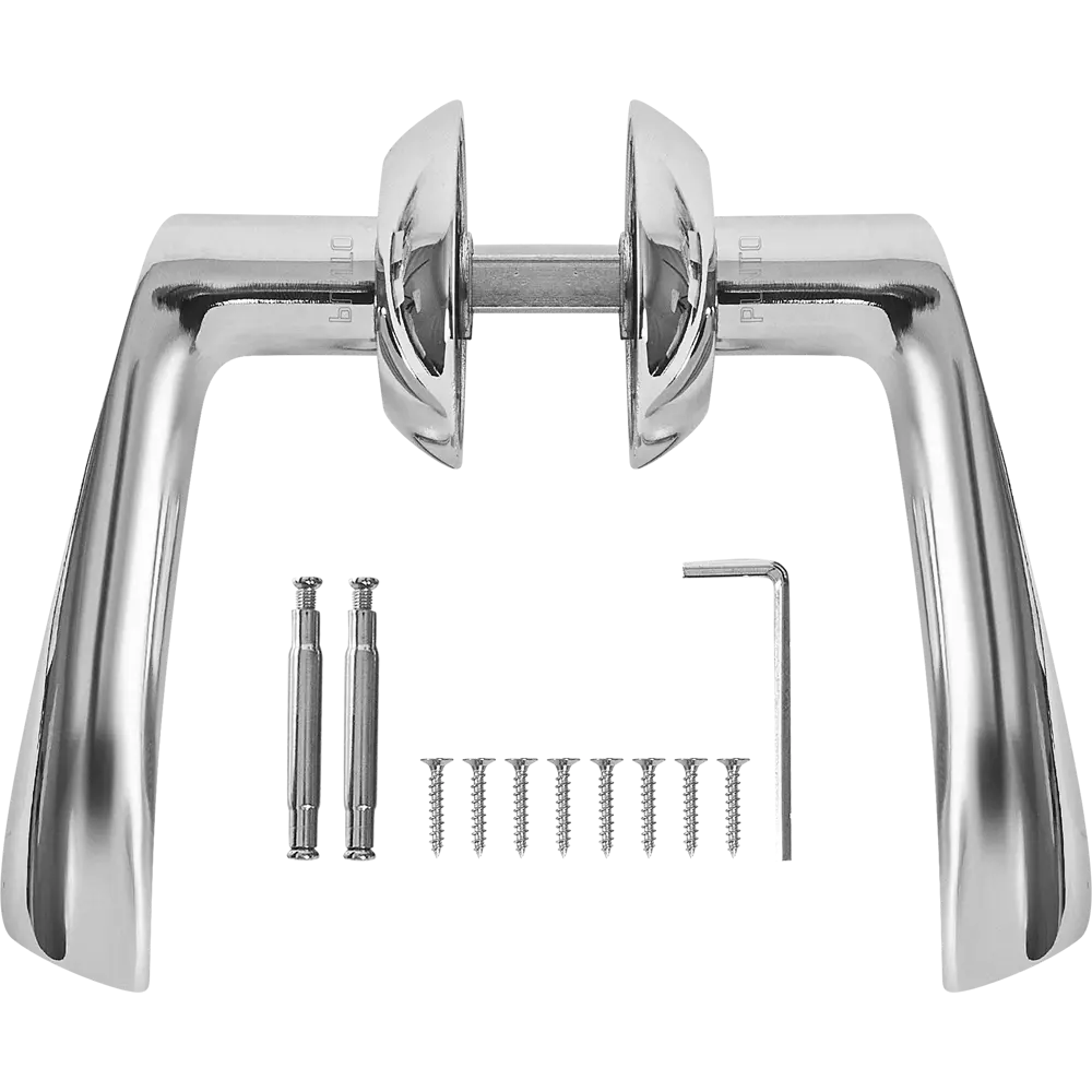 Дверные ручки PUNTO Crona для межкомнатных дверей в стиле хром 85203179 STLM-0059843 - Вид №1