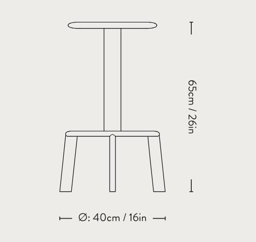 Дубовый барный стул &Tradition Massif ARCH-00091555 - Вид №4