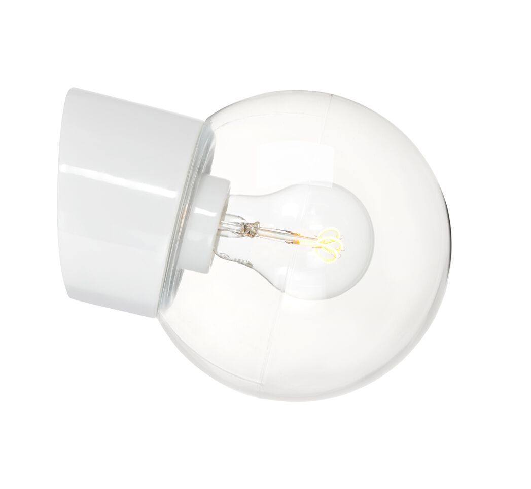 Стеклянный и фарфоровый настенный светильник Ifö Electric Classic Globe ARCH-00037051 - Вид №6