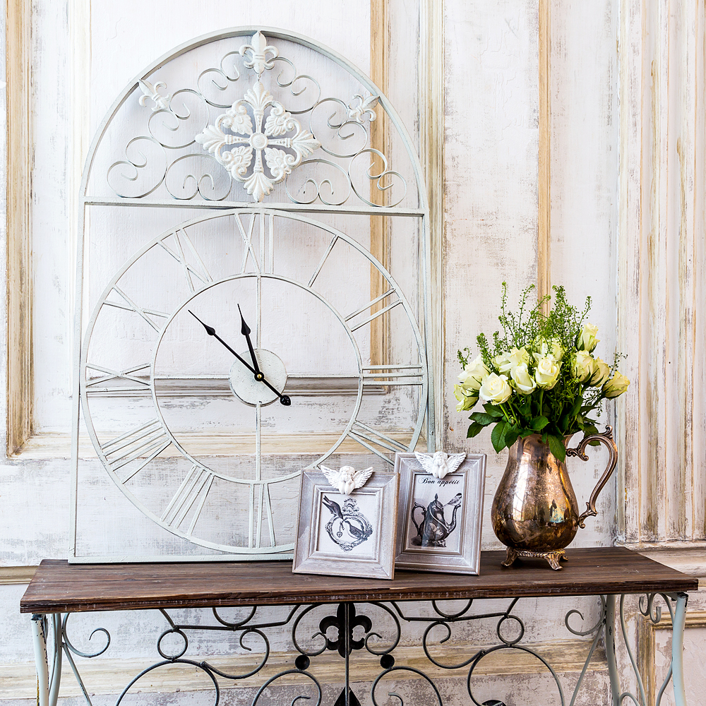 5373 Часы «Кружево небес» (белый антик) Object Desire  - Вид №8