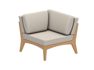 Угловое садовое кресло из ткани