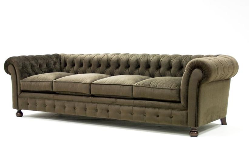 CREARTE COLLECTIONS Стеганый велюровый диван 4 мест Chesterfield crearte 19 - Вид №1