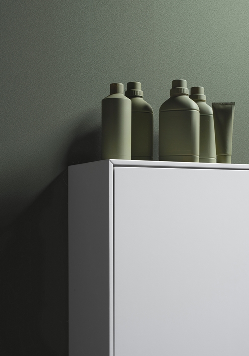 1590280 Крайный Высокий Шкаф Белый, Открываемый От Пуска Hafa  Белый  - Вид №1