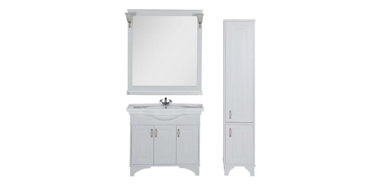 Комплект мебели Aquanet Валенса 100 белый 00180453 - Вид №1