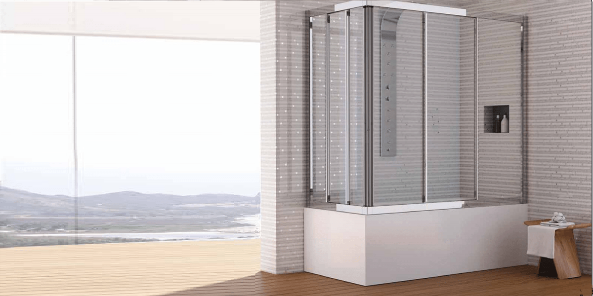 167V Душевое ограждения на борт вынны CSA Box Doccia Италия ELISA - Вид №1