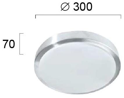 Terzo Light Светодиодный потолочный светильник из алюминия  V4158900  - Вид №1