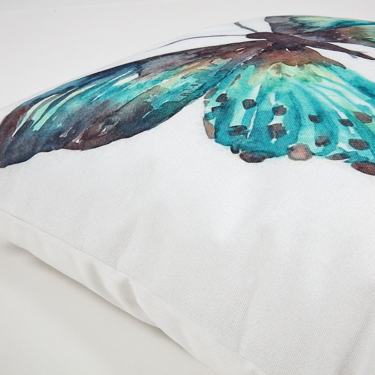 Чехол на подушку Alborg 45х45 зеленый от La Forma LA FORMA РИСУНОК, БАБОЧКИ 299193 Белый;синий  - Вид №3