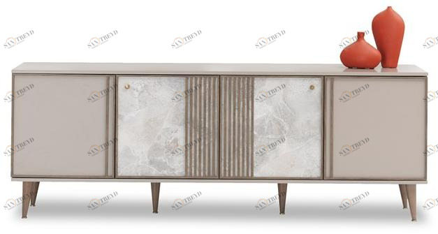 Enza Home Буфет из лакированной древесины с распашными дверцами Praga sun-id-1365724