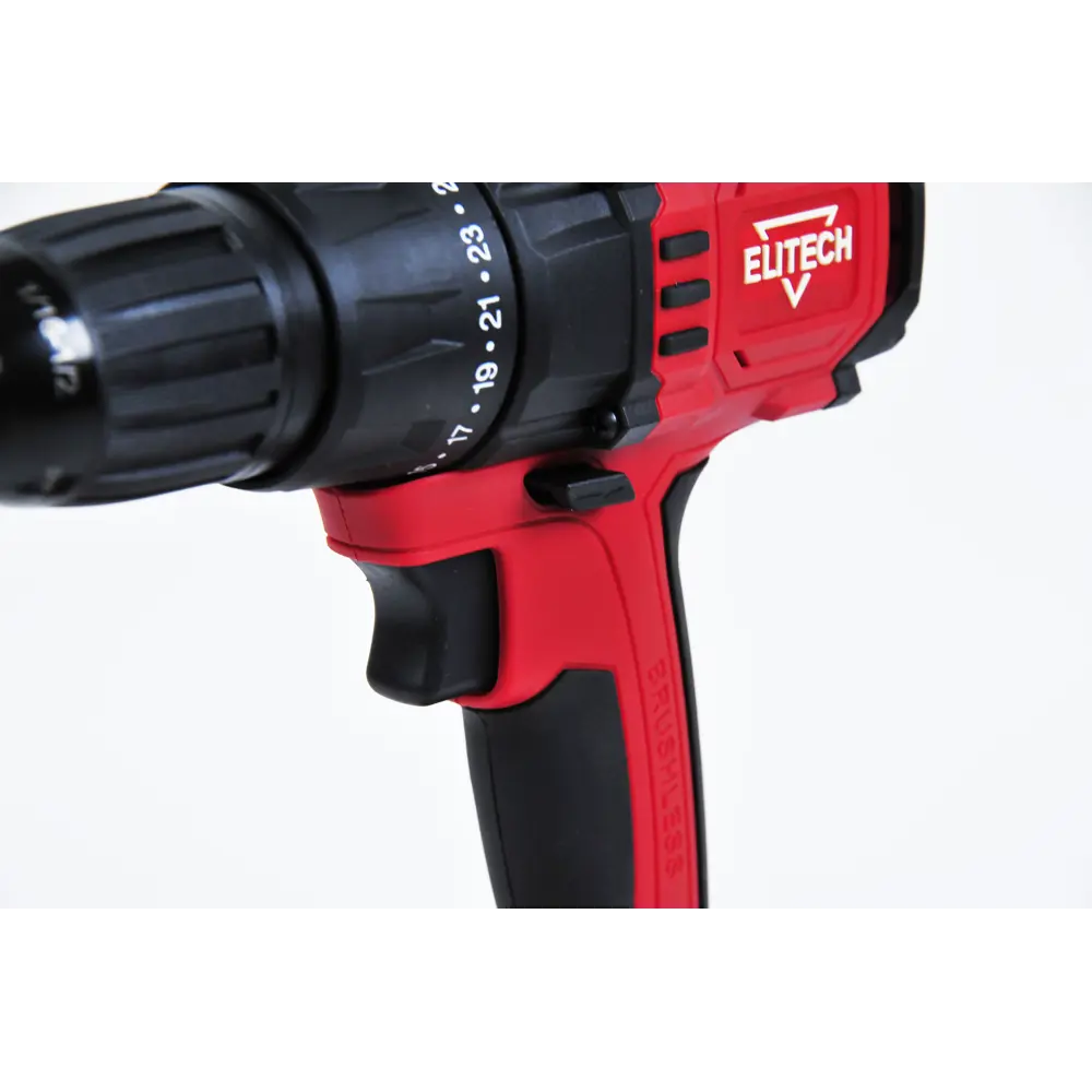 Дрель-шуруповерт аккумуляторная Elitech ДА 18БЛ2 E2201.011.02, 18 В Li-ion 2x4 Ач STLM-2093326 - Вид №10