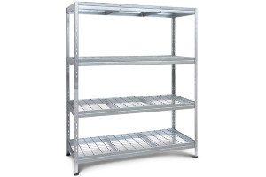 18293029 Металлический стеллаж Rivet Wire 180x150x60 см, 4 полки из стальной сварной сетки AR SHELVING