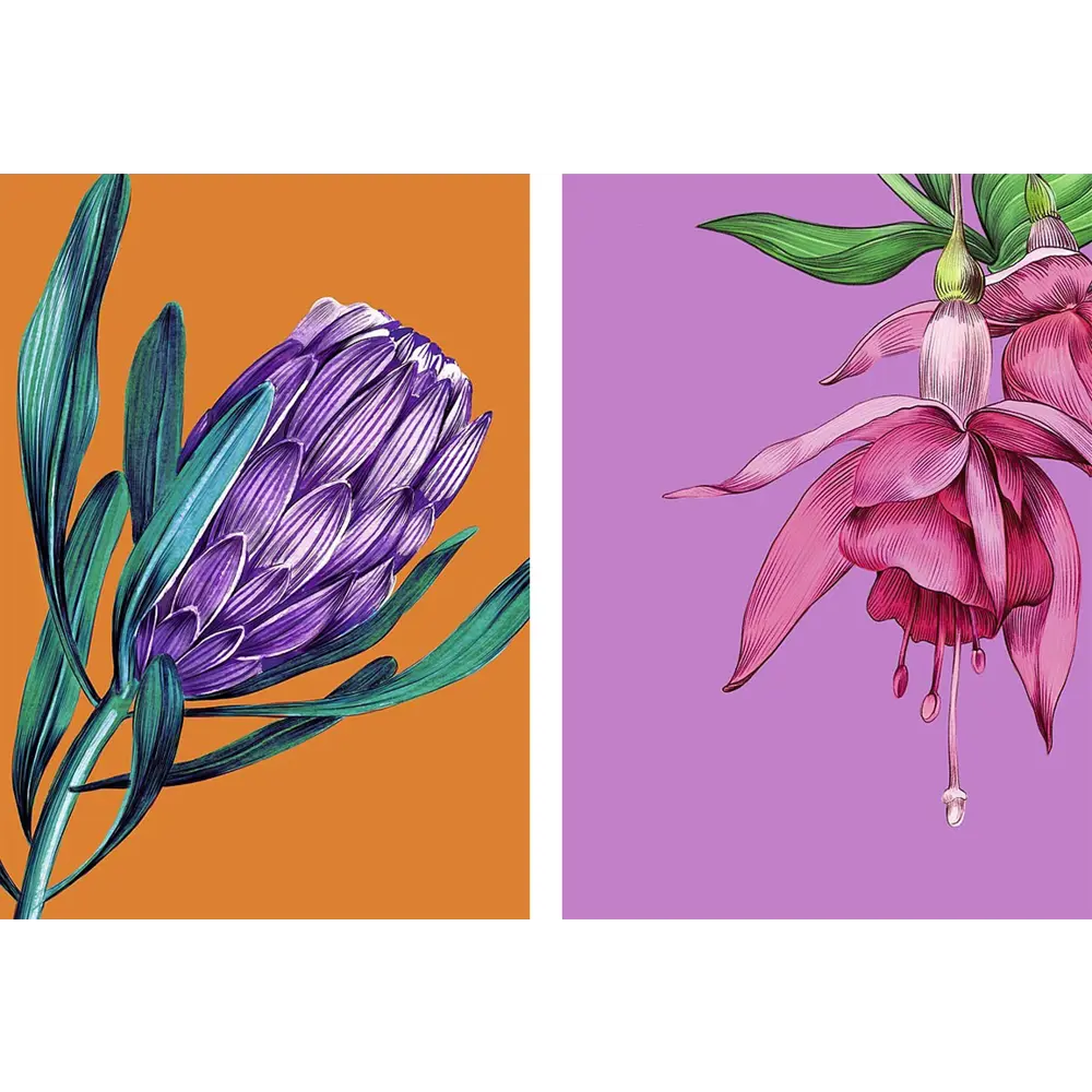 Постер Флора 50x70 см 2 шт АРТ ДИЗАЙН STLM-2032433